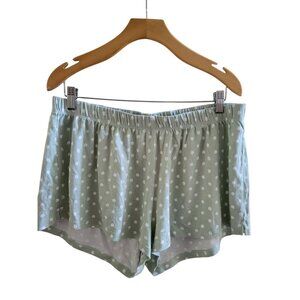 Lake Womens Green white polka dot Pajama short bottoms PJs size 2XL Sleepwear
